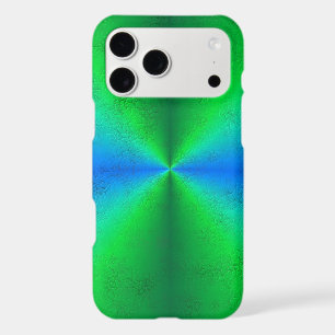 Blue Green Rainbow in Elephant Skin Leather Optik