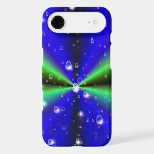 Blue Green Rainbow in Elephant Skin Leather Optik