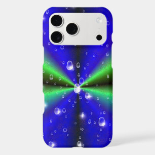 Blue Green Rainbow in Elephant Skin Leather Optik