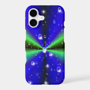 Blue Green Rainbow in Elephant Skin Leather Optik