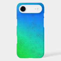 Blue Green Rainbow in Elephant Skin Leather Optik