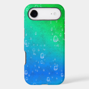 Blue Green Rainbow in Elephant Skin Leather Optik