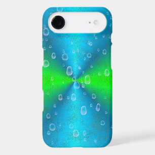 Blue Green Rainbow in Elephant Skin Leather Optik