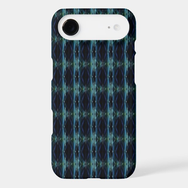 Blue Green Rainbow Stars , Artdeco Pattern (Back)