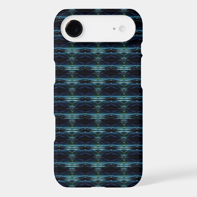 Blue Green Rainbow Stars , Artdeco Pattern (Back)
