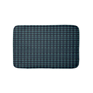 Blue Green Rainbow Stars , Artdeco Pattern Bath Mat