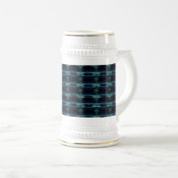 Blue Green Rainbow Stars , Artdeco Pattern