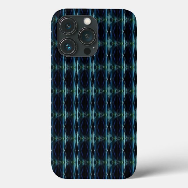 Blue Green Rainbow Stars , Artdeco Pattern Case-Mate iPhone Case (Back)