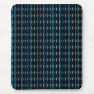 Blue Green Rainbow Stars , Artdeco Pattern Mouse Pad