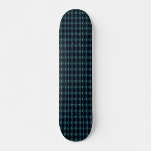 Blue Green Rainbow Stars , Artdeco Pattern Skateboard