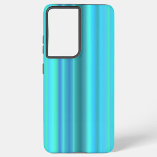 Blue Green Rainbow Stripes Samsung Galaxy Case