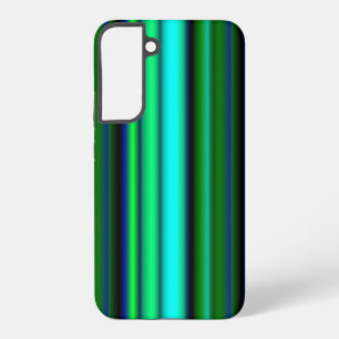 Blue Green Rainbow Stripes Samsung Galaxy Case