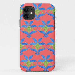Blue, Green, Red Art Nouveau Barely There iPhone 11 Case