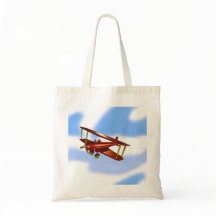 Blue Green Red Bi-plane Sac fourre-tout d'aventure