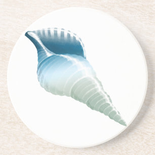 Blue & Green Sea Shells Coaster