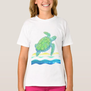 Blue & Green Sea Turtle T-Shirt