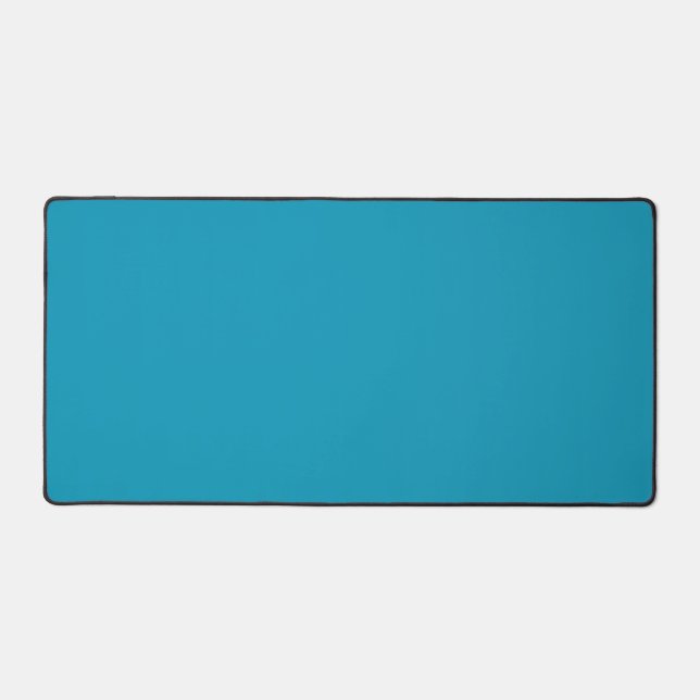 Blue-green (solid colour)  desk mat (Front)