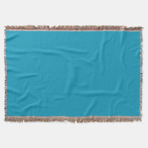 Blue-green (solid colour)  throw blanket
