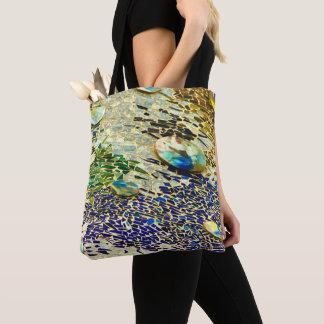 Blue Green Spanish Mosaic Tote Bag