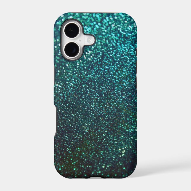 Blue/Green Sparkle Glitter iPhone 5 Case (Back)