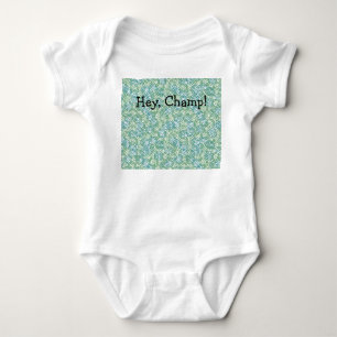 Blue Green Spiral Baby Bodysuit