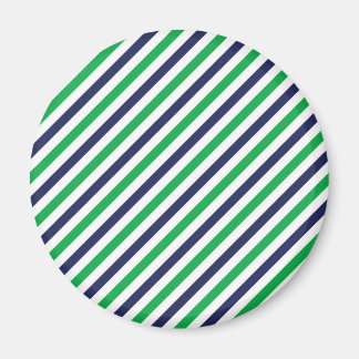 Blue & Green Stripe Magnet