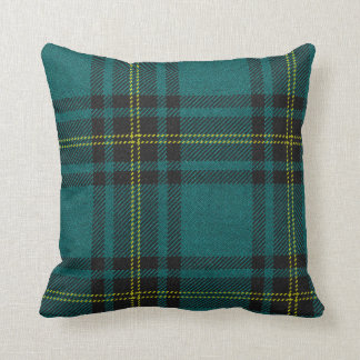 Blue-Green Tartan double-sided Throw Pillow