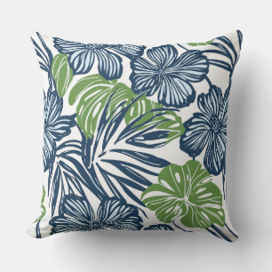 Blue & Green Throw Pillow