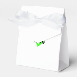 Blue green watercolor add your name text custom favor box