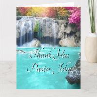 Blue Green Waterfall Sunrise Pastor Appreciation 