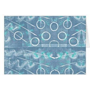Blue Green White Abstract