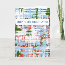 Blue Green White Red Abstract Expressionism