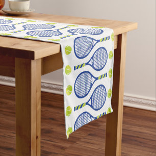 💙🎾blue, green, white tennis🎾 pattern short table runner