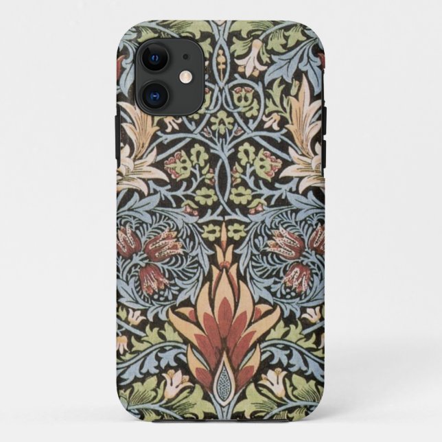 Blue Green William Morris Tapestry Case-Mate iPhone Case (Back)