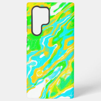 Blue Green Yellow Colourful Abstract Marble Liquid Samsung Galaxy Case
