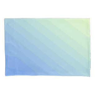 Blue Green Yellow Ombre Pillowcase