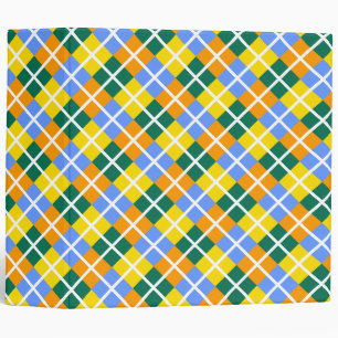 Blue Green Yellow Orange Binder