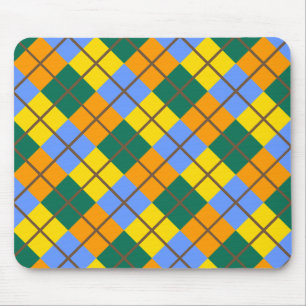 Blue Green Yellow Orange Mouse Pad