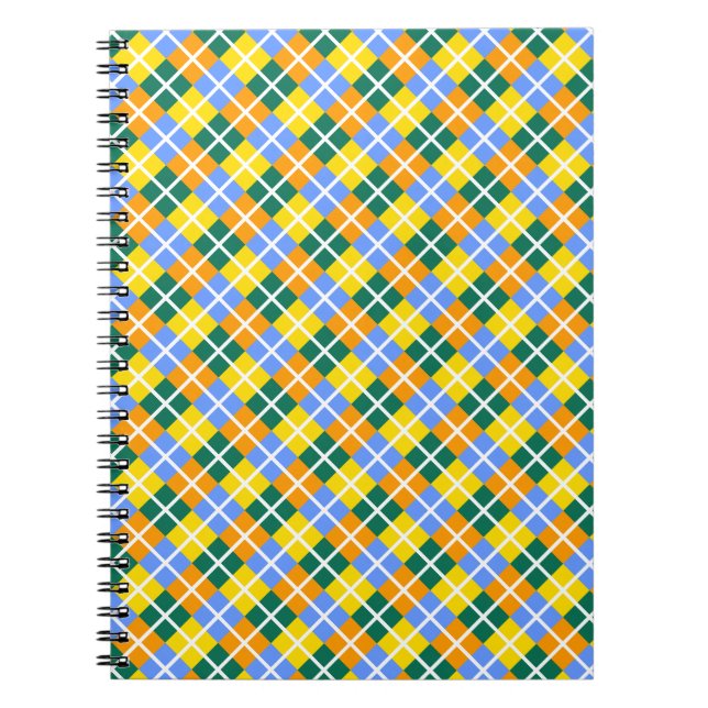 Blue Green Yellow Orange Notebook (Front)