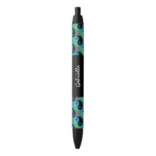 Blue Green Yin Yang Personalized Ink Pen