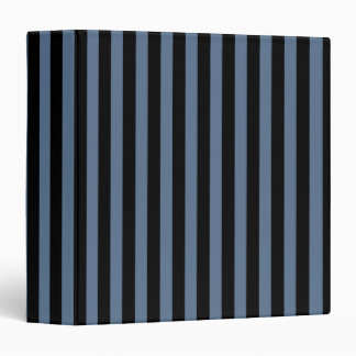 Blue grey and black stripes binder