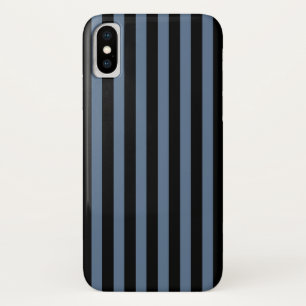 Blue grey and black stripes Case-Mate iPhone case