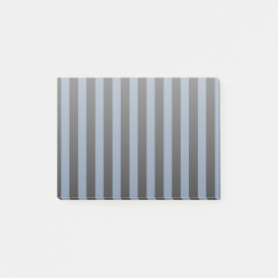 Blue grey and black stripes post-it notes