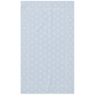 Blue Grey and White Elegant Damask Style Pattern Tablecloth