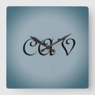 Blue Grey Clocks and Watches