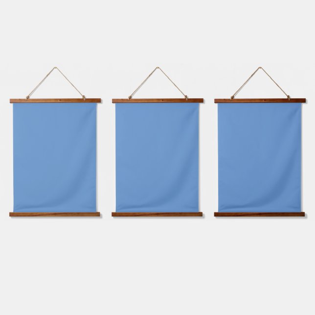 Blue-grey (Crayola) (solid colour)  Hanging Tapestry (Triple)