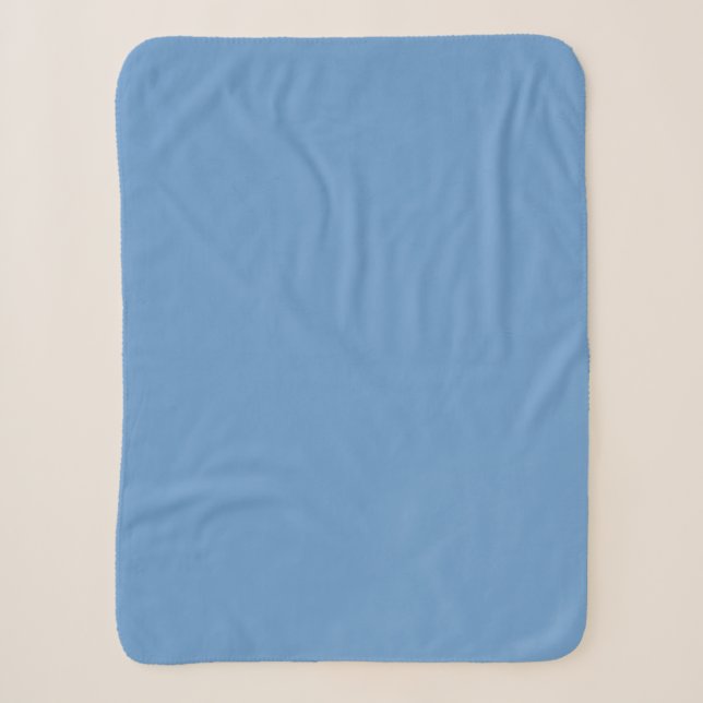 Blue-grey (Crayola) (solid colour)  Sherpa Blanket (Front)