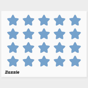Blue-grey (Crayola) (solid colour) Star Sticker