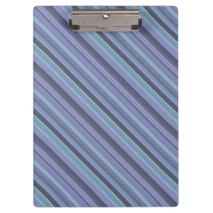 Blue-grey diagonal stripes clipboard