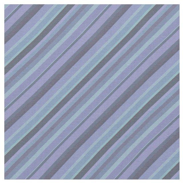 Blue-grey diagonal stripes fabric (Close Up)